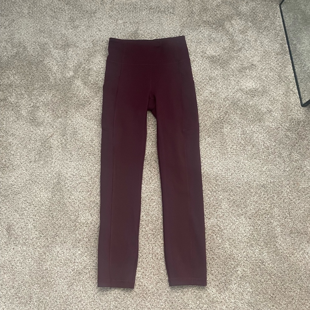 lululemon athletica Burgundy Leggings